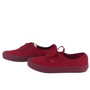 Vans Classic Low-Top Red Canvas Sneakers